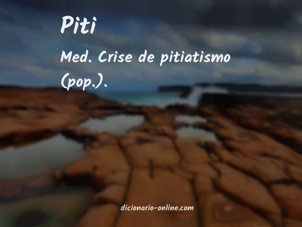 Significado de piti