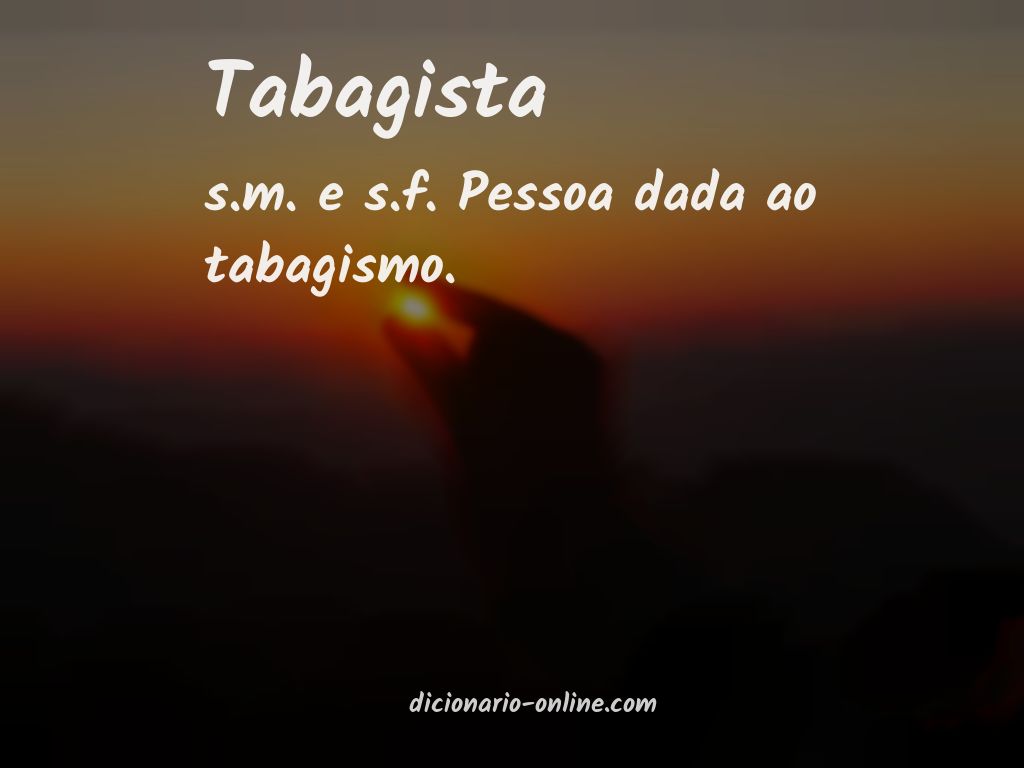 Significado de tabagista