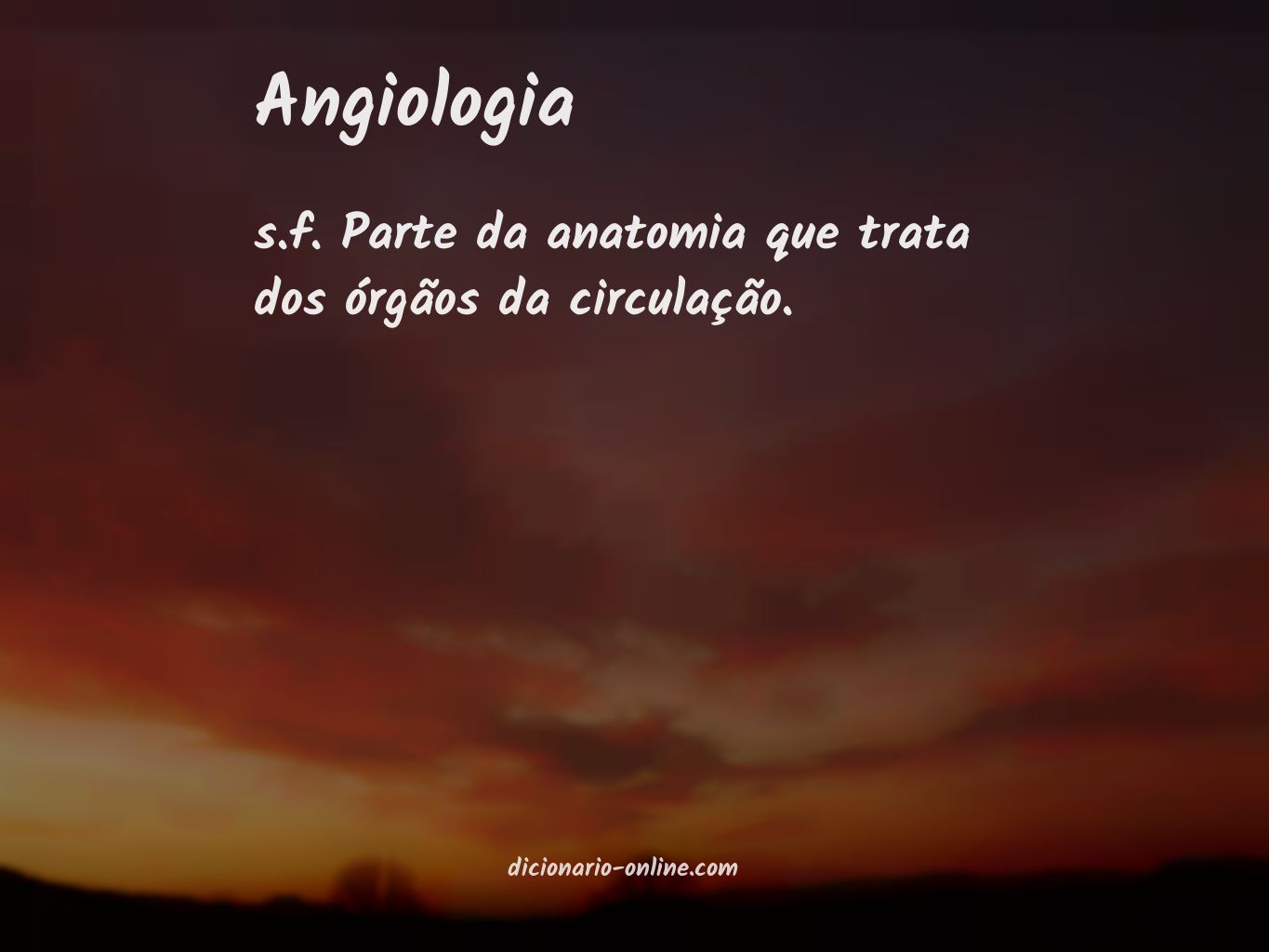 Significado de angiologia