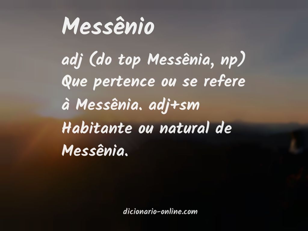 Significado de messênio