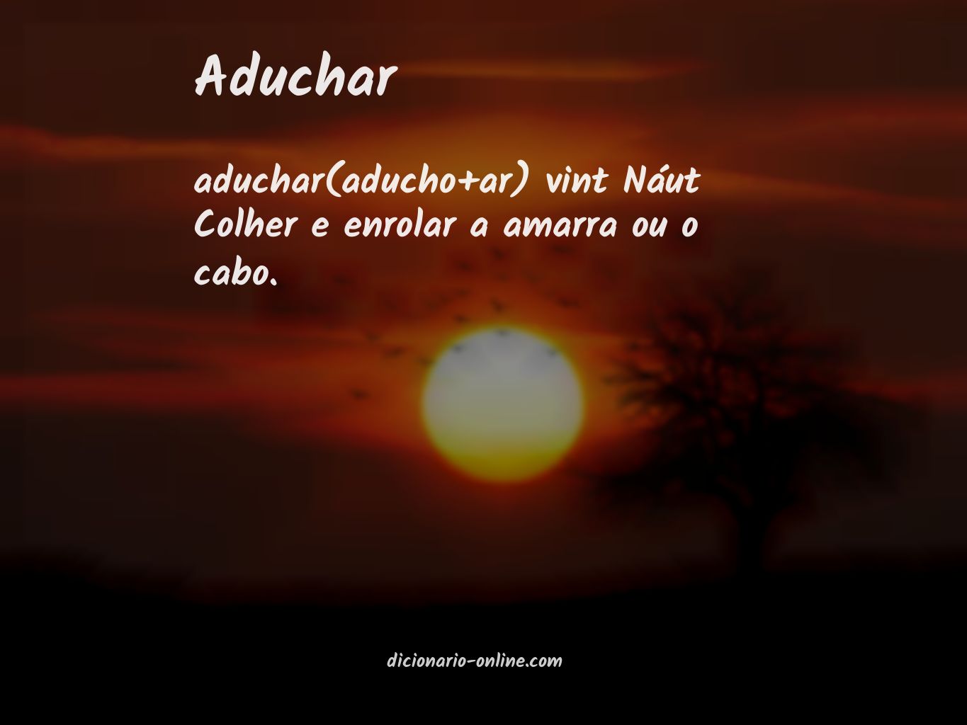 Significado de aduchar