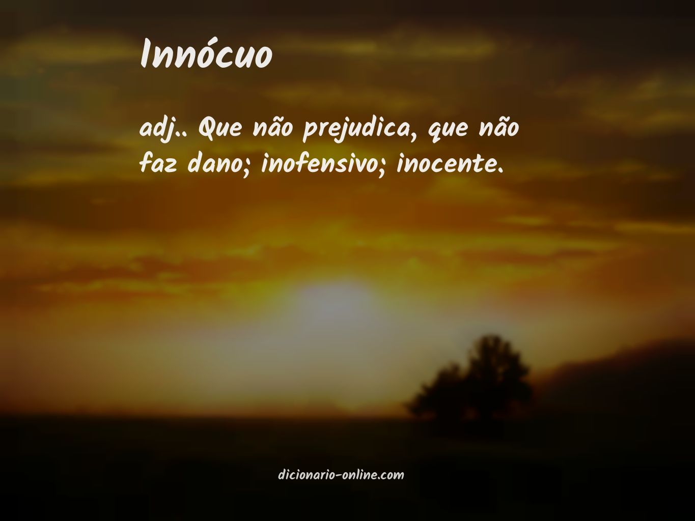 Significado de innócuo