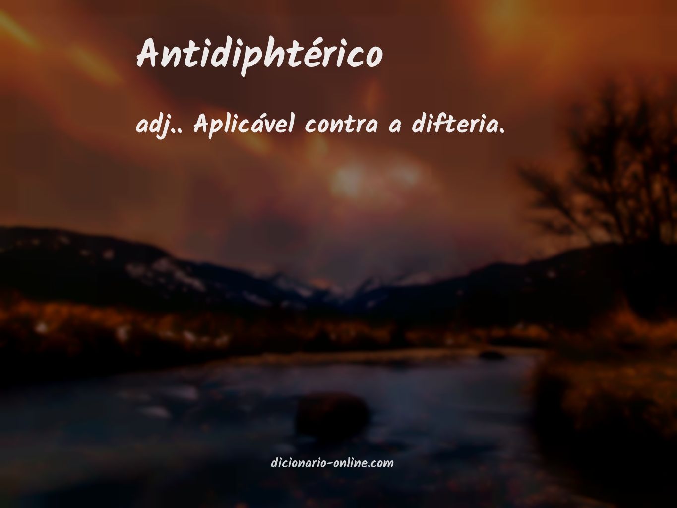 Significado de antidiphtérico