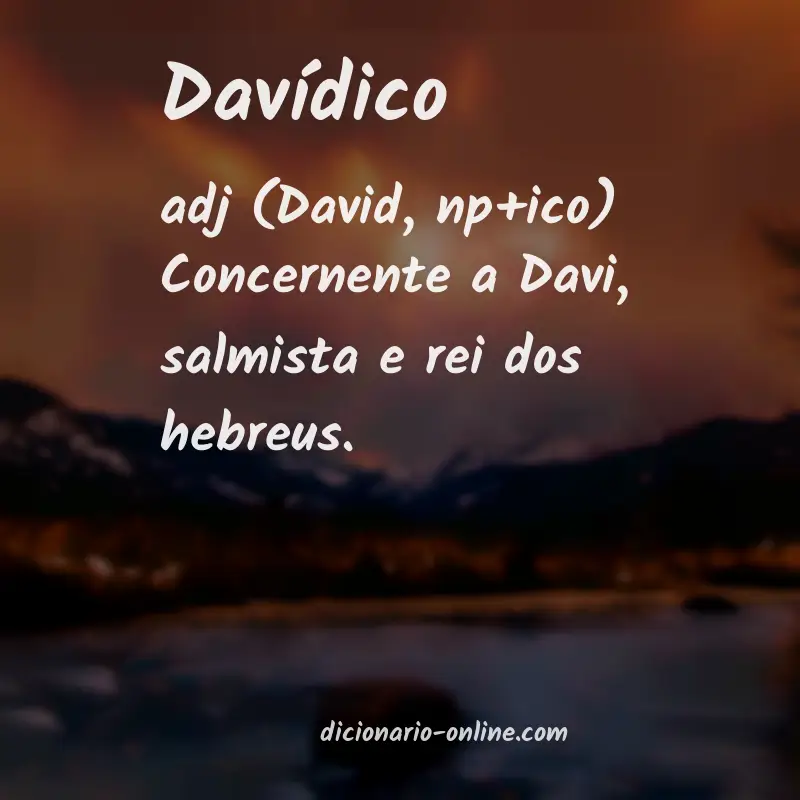 Significado de davídico