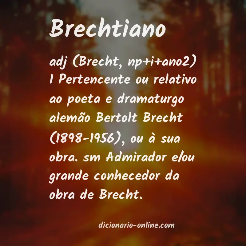 Significado de brechtiano