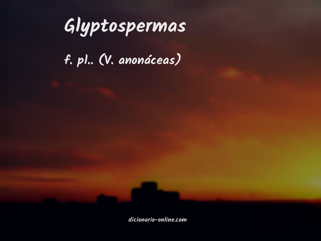 Significado de glyptospermas