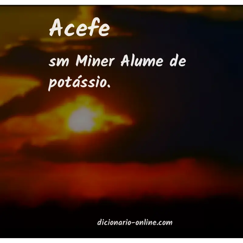Significado de acefe