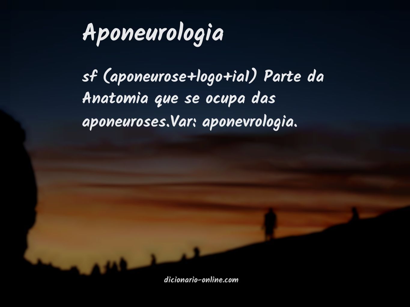 Significado de aponeurologia