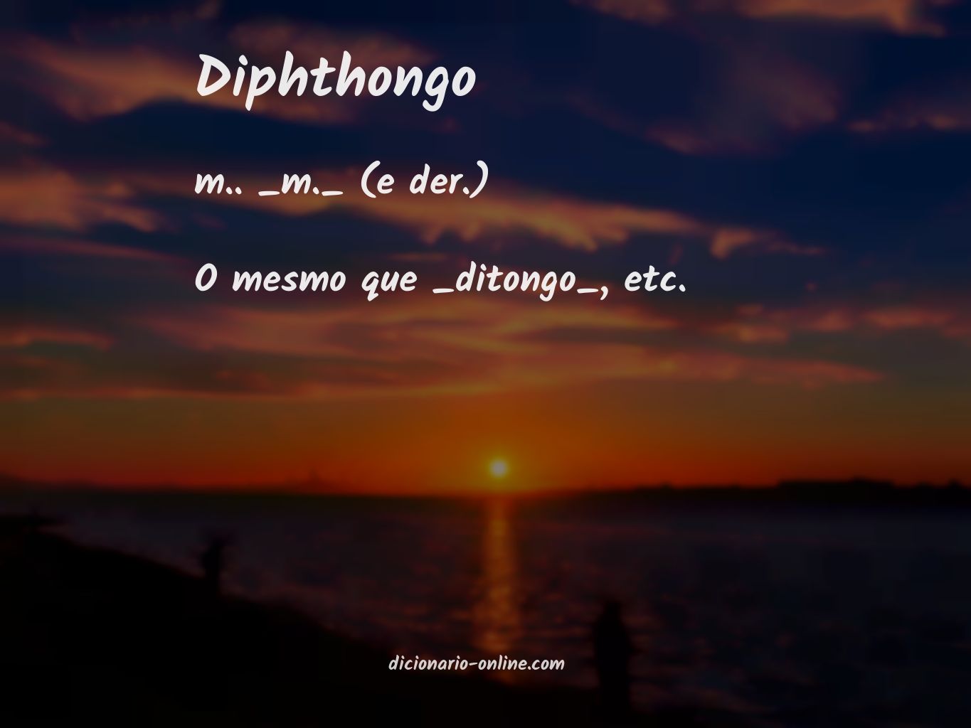 Significado de diphthongo