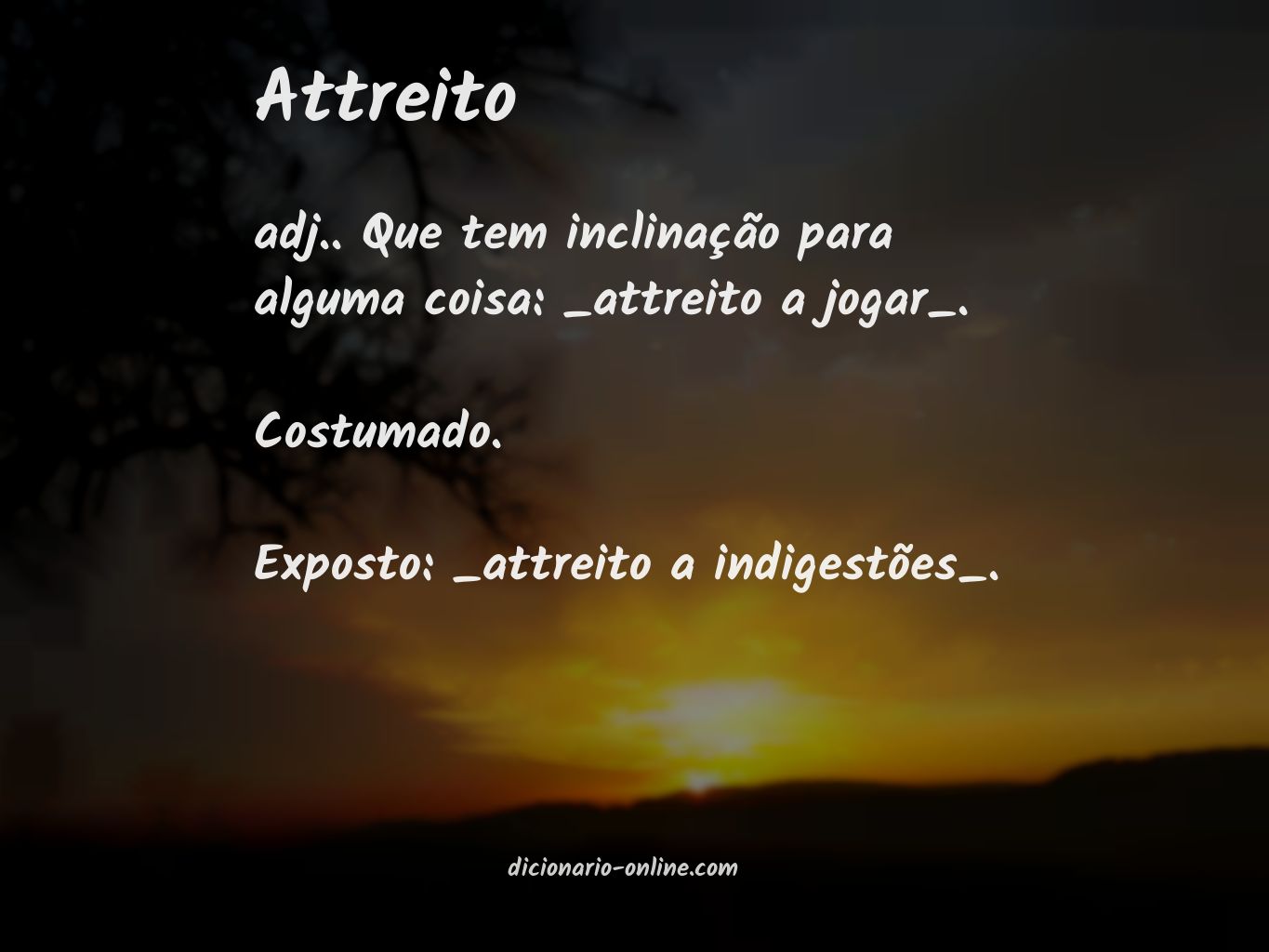 Significado de attreito