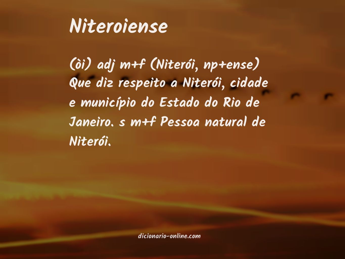 Significado de niteroiense