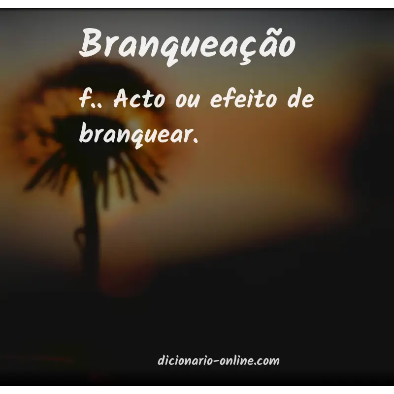 Significado de branqueação
