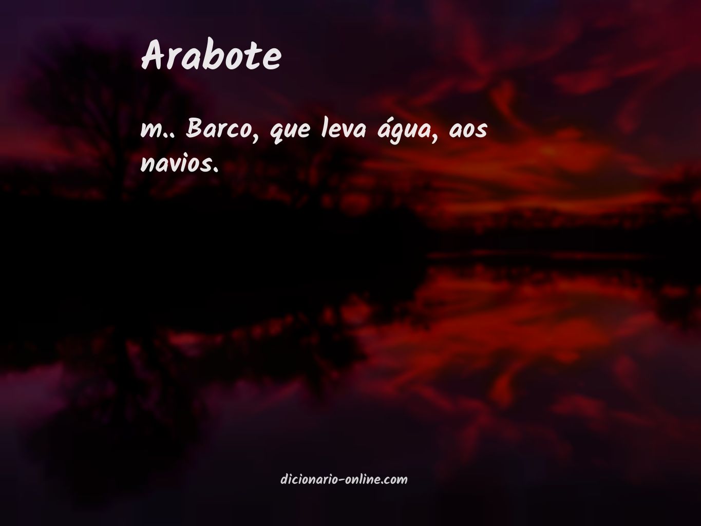 Significado de arabote