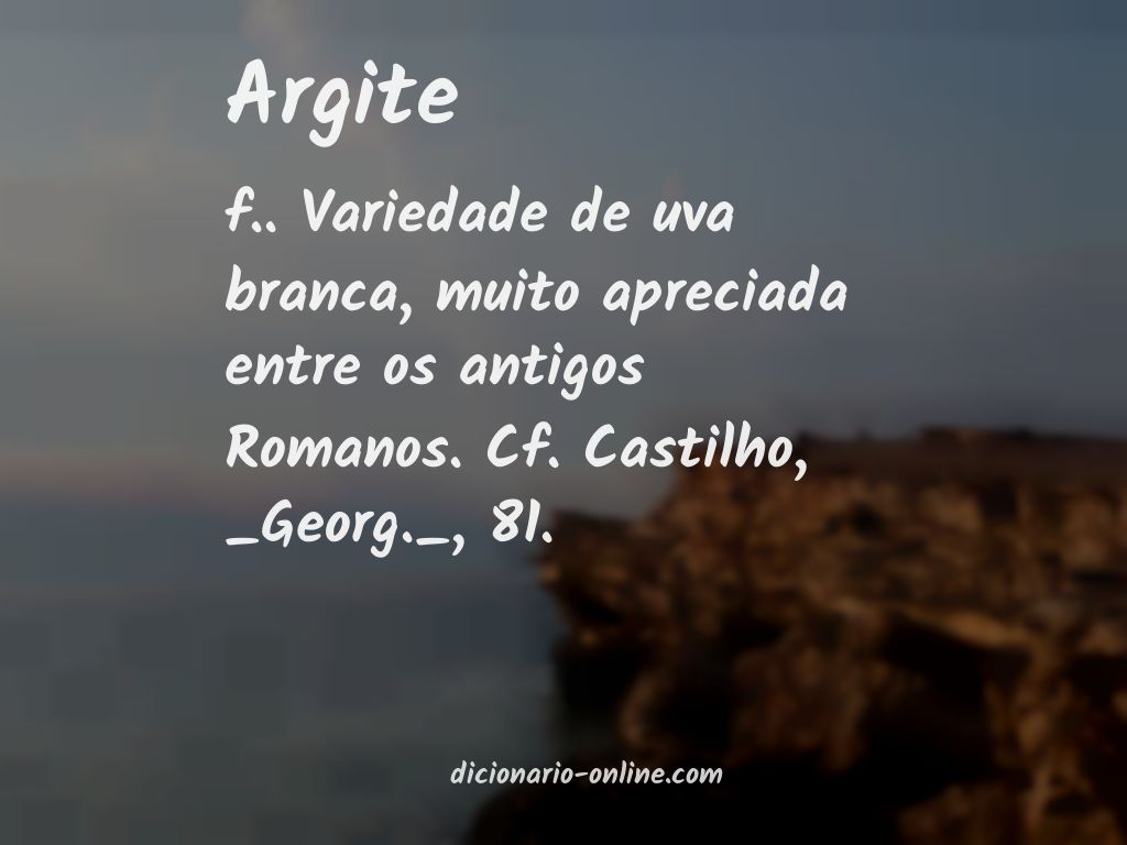 Significado de argite