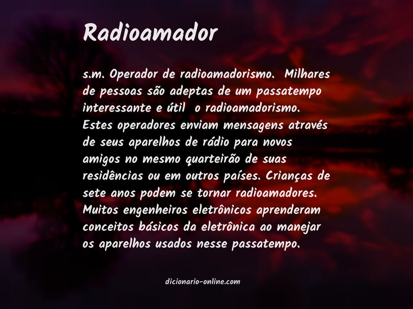 Significado de radioamador