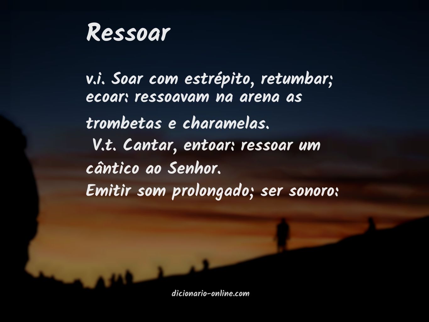 Significado de ressoar