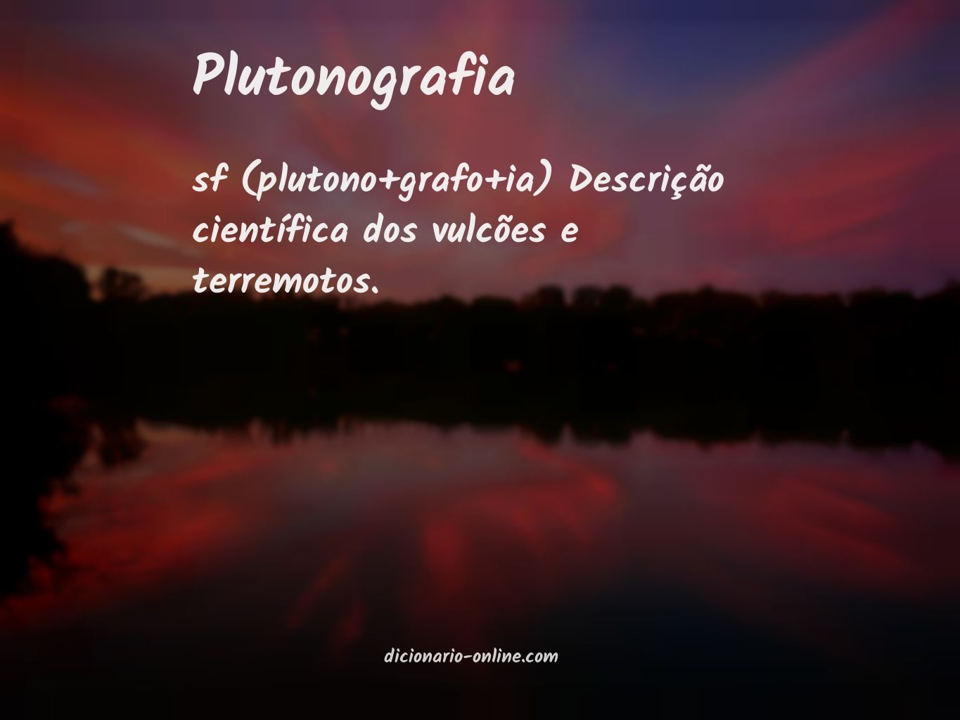 Significado de plutonografia