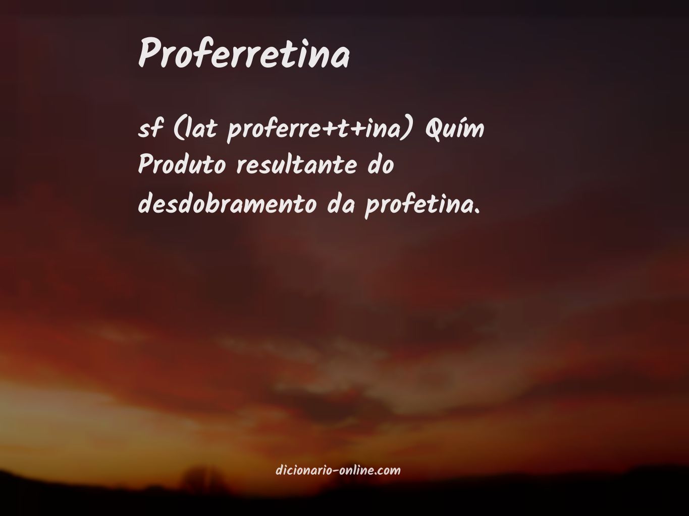 Significado de proferretina