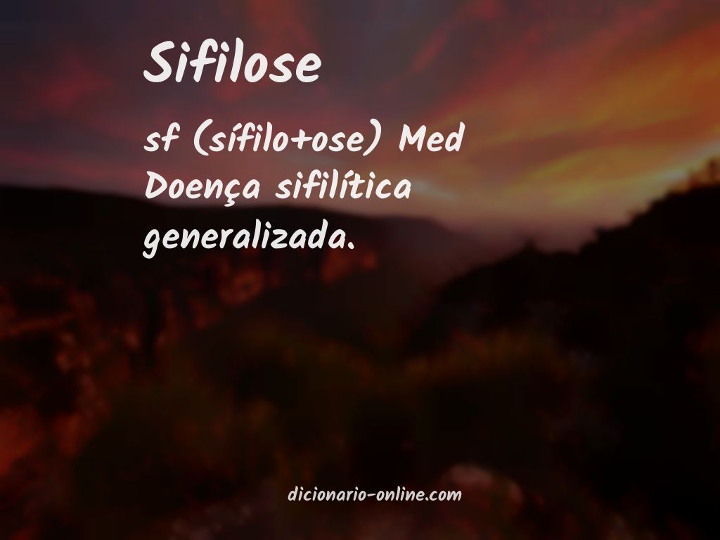 Significado de sifilose