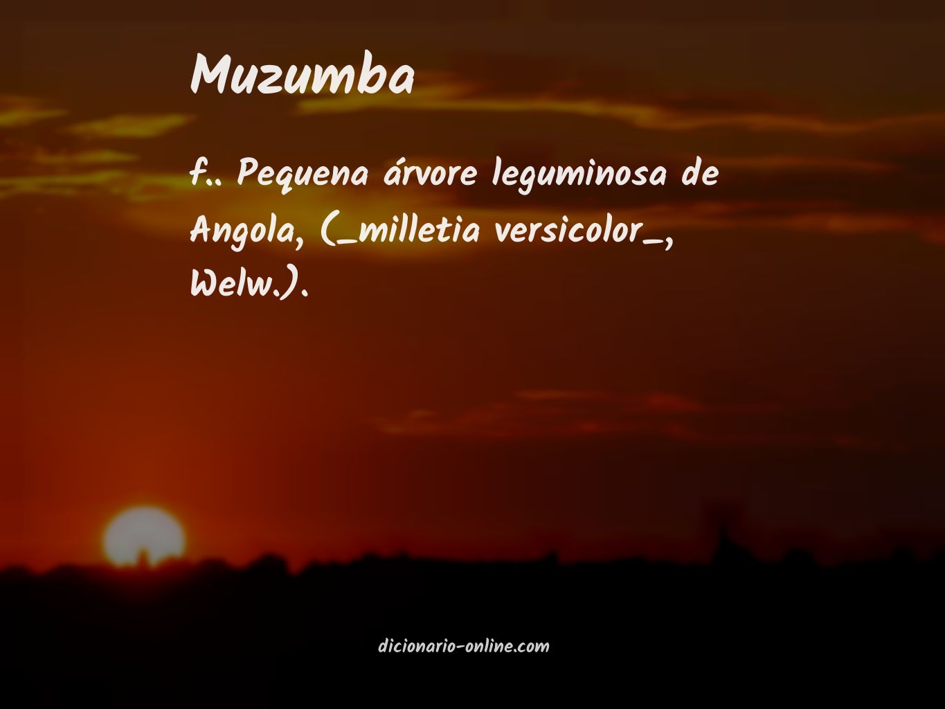 Significado de muzumba