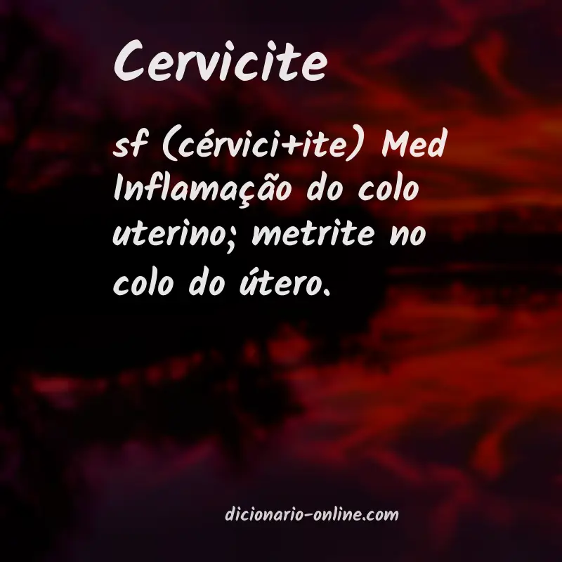 Significado de cervicite