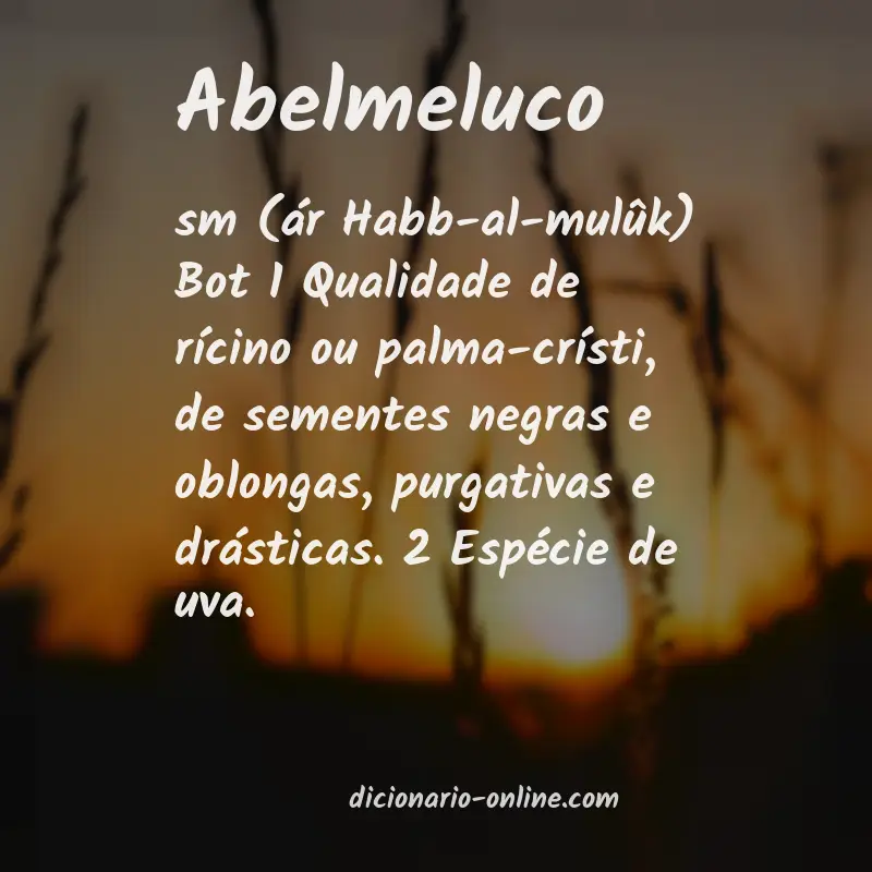 Significado de abelmeluco