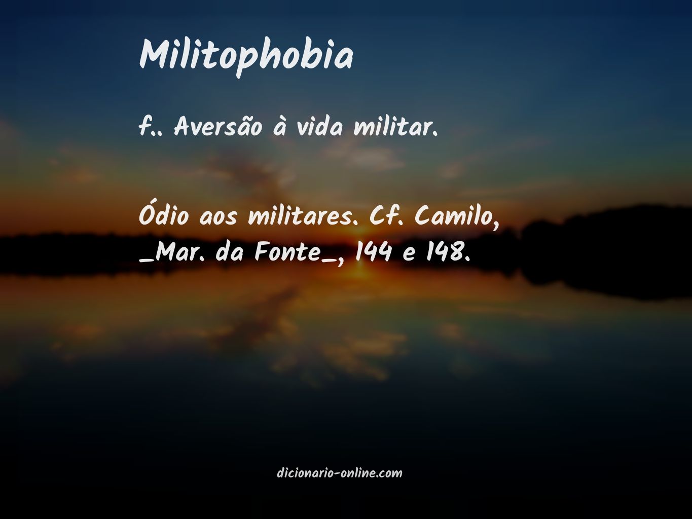 Significado de militophobia