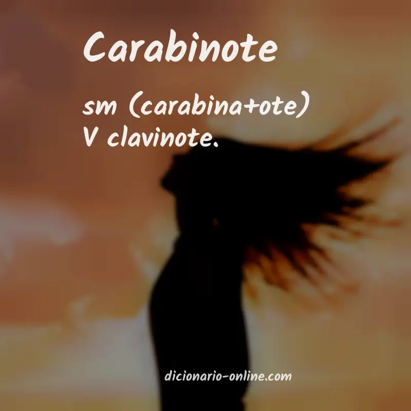 Significado de carabinote