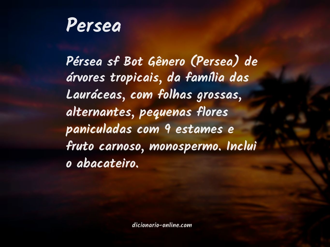 Significado de persea