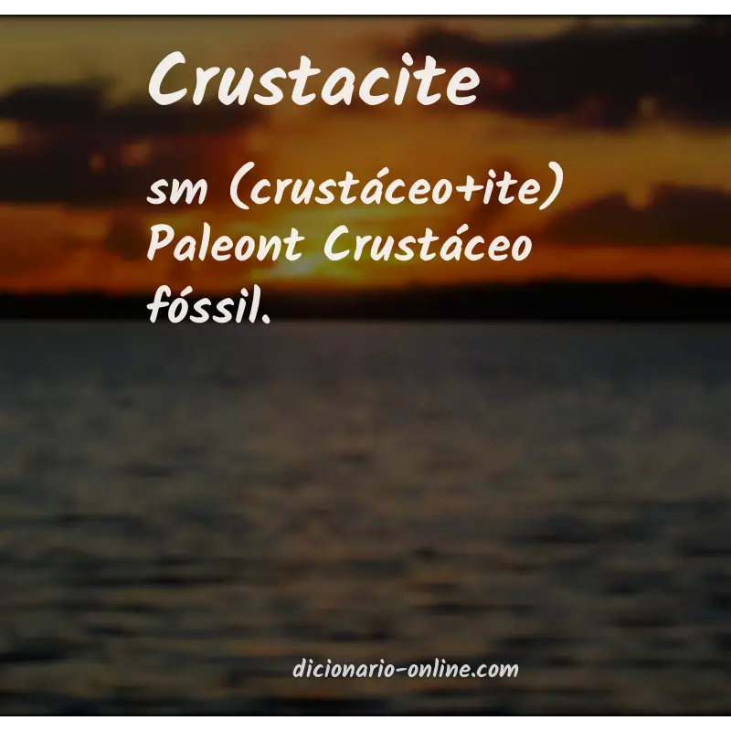 Significado de crustacite