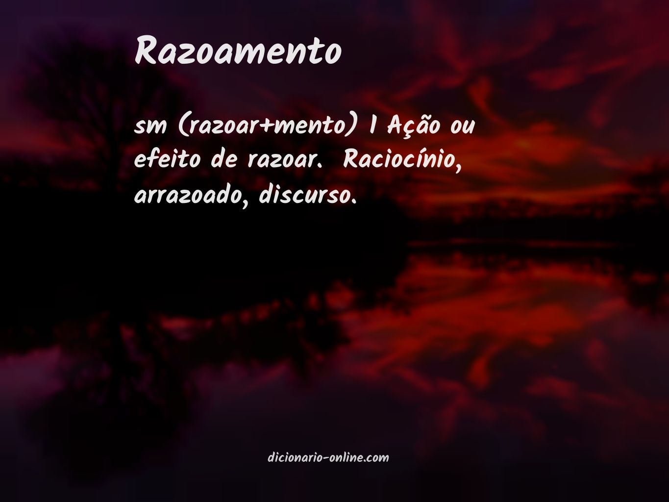 Significado de razoamento