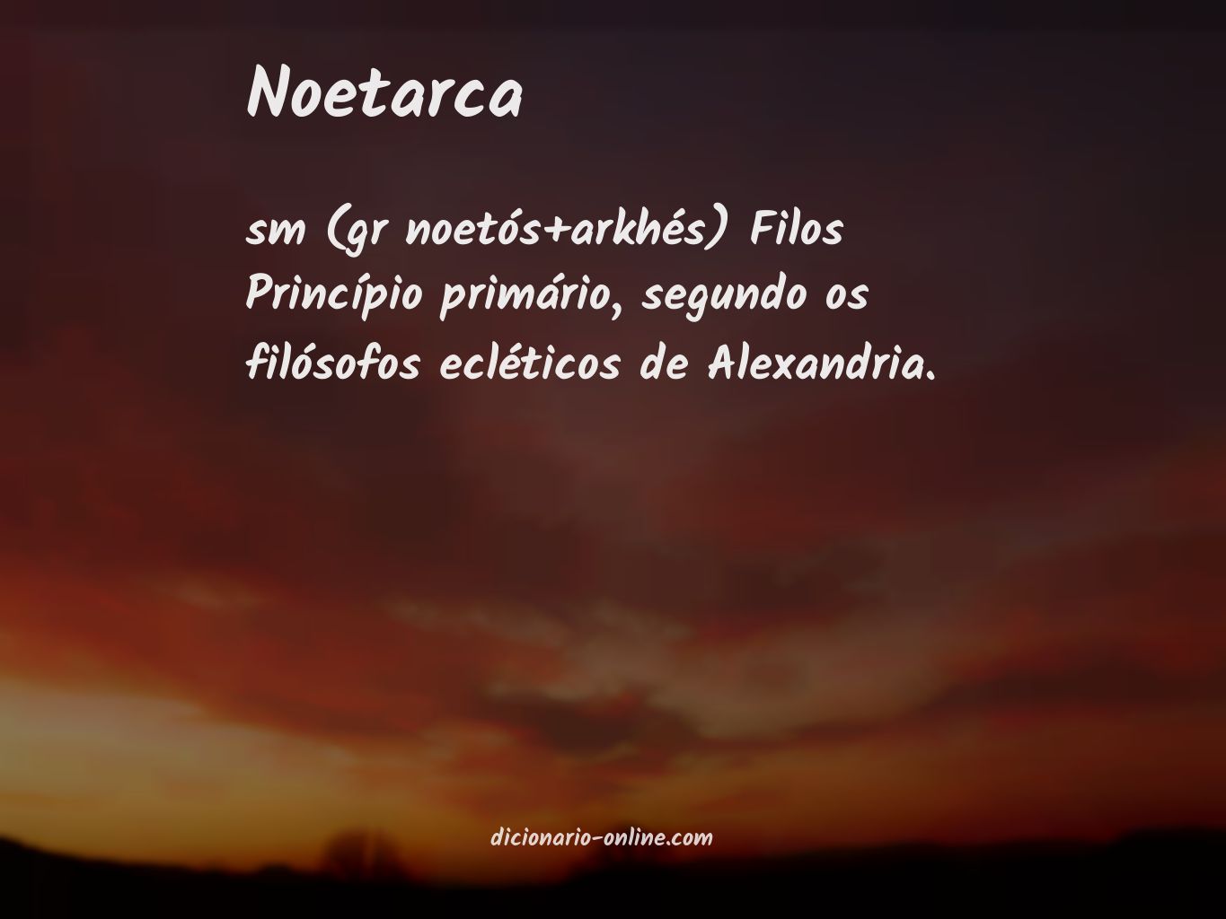 Significado de noetarca