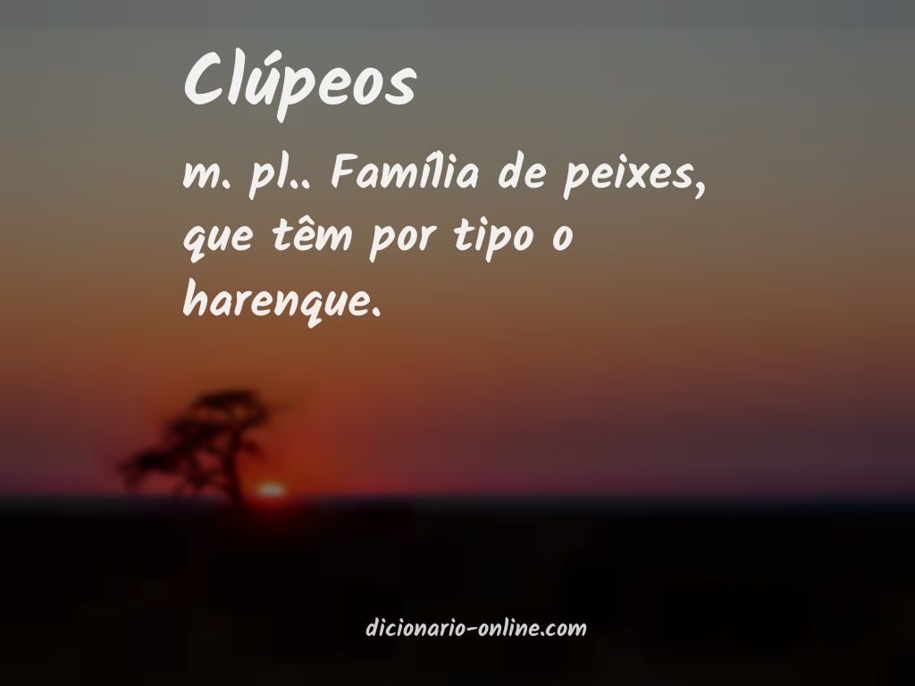 Significado de clúpeos