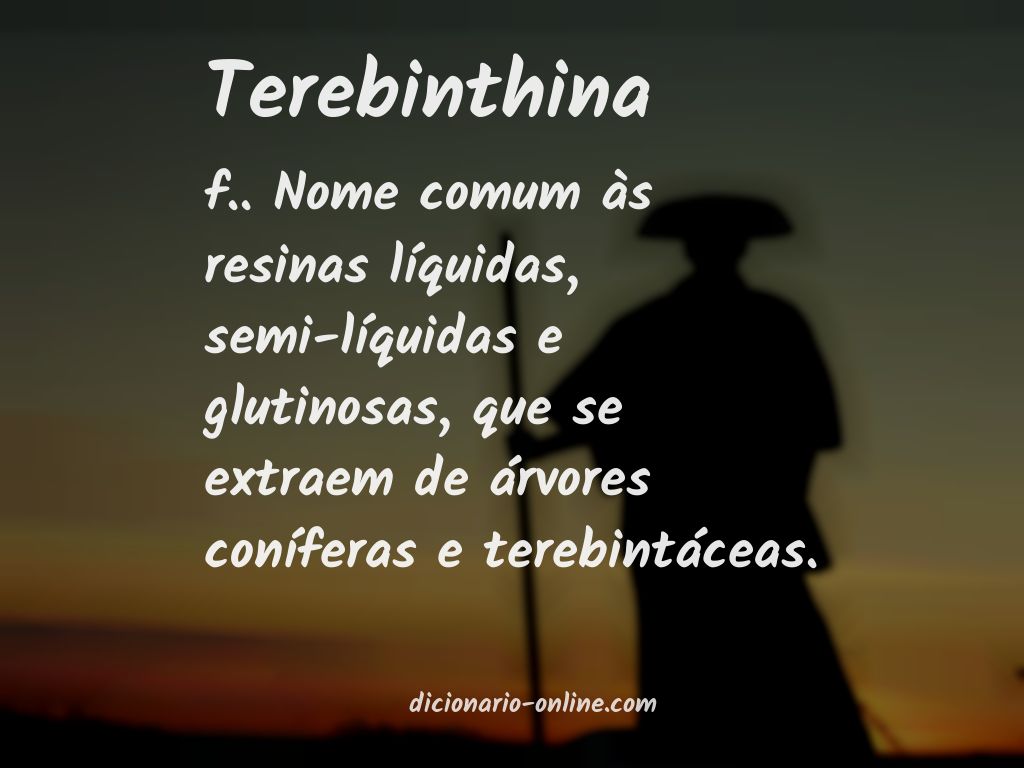 Significado de terebinthina