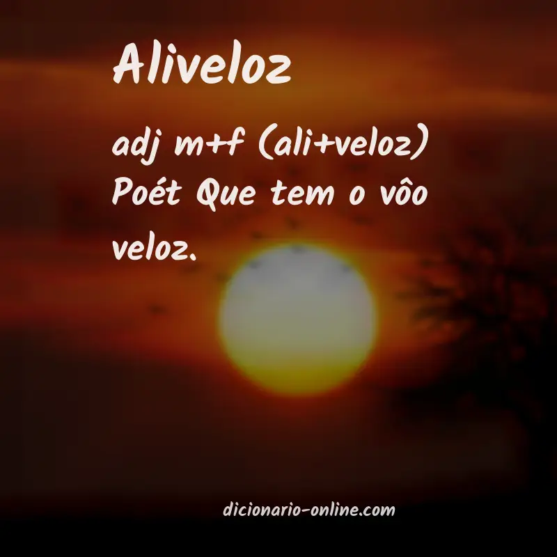 Significado de aliveloz