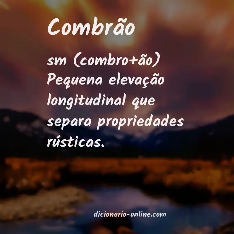 Significado de combrão
