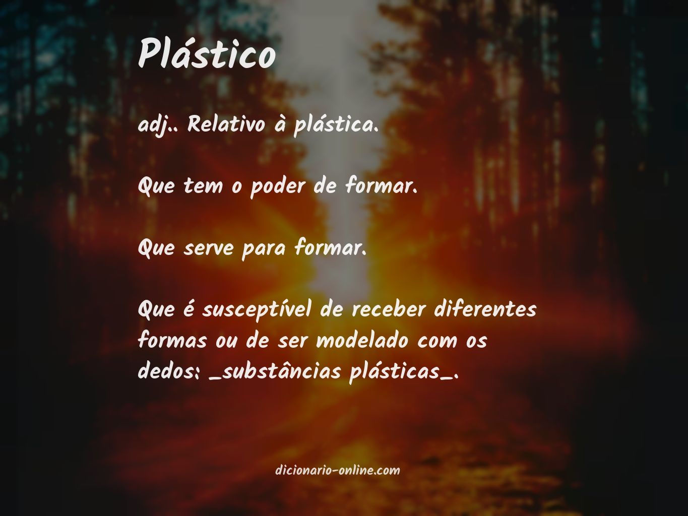 Significado de plástico