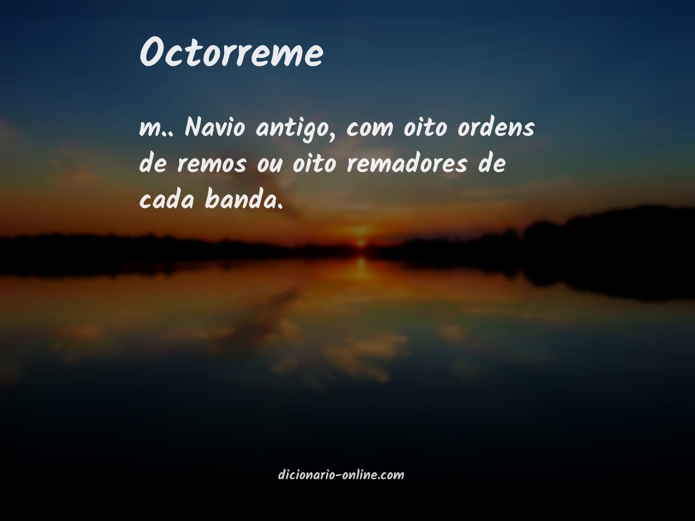 Significado de octorreme