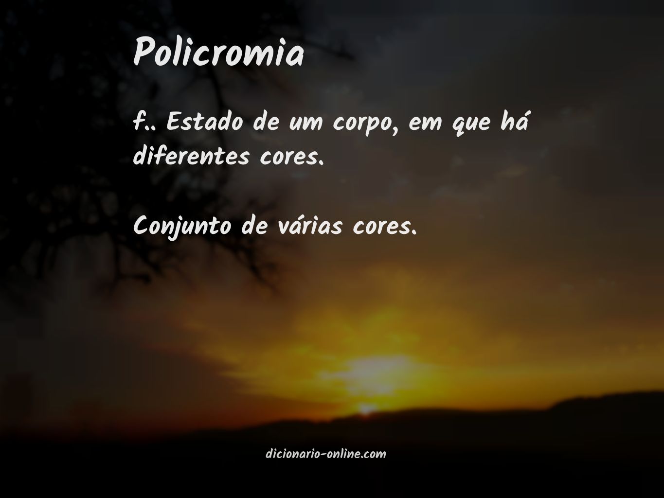 Significado de policromia