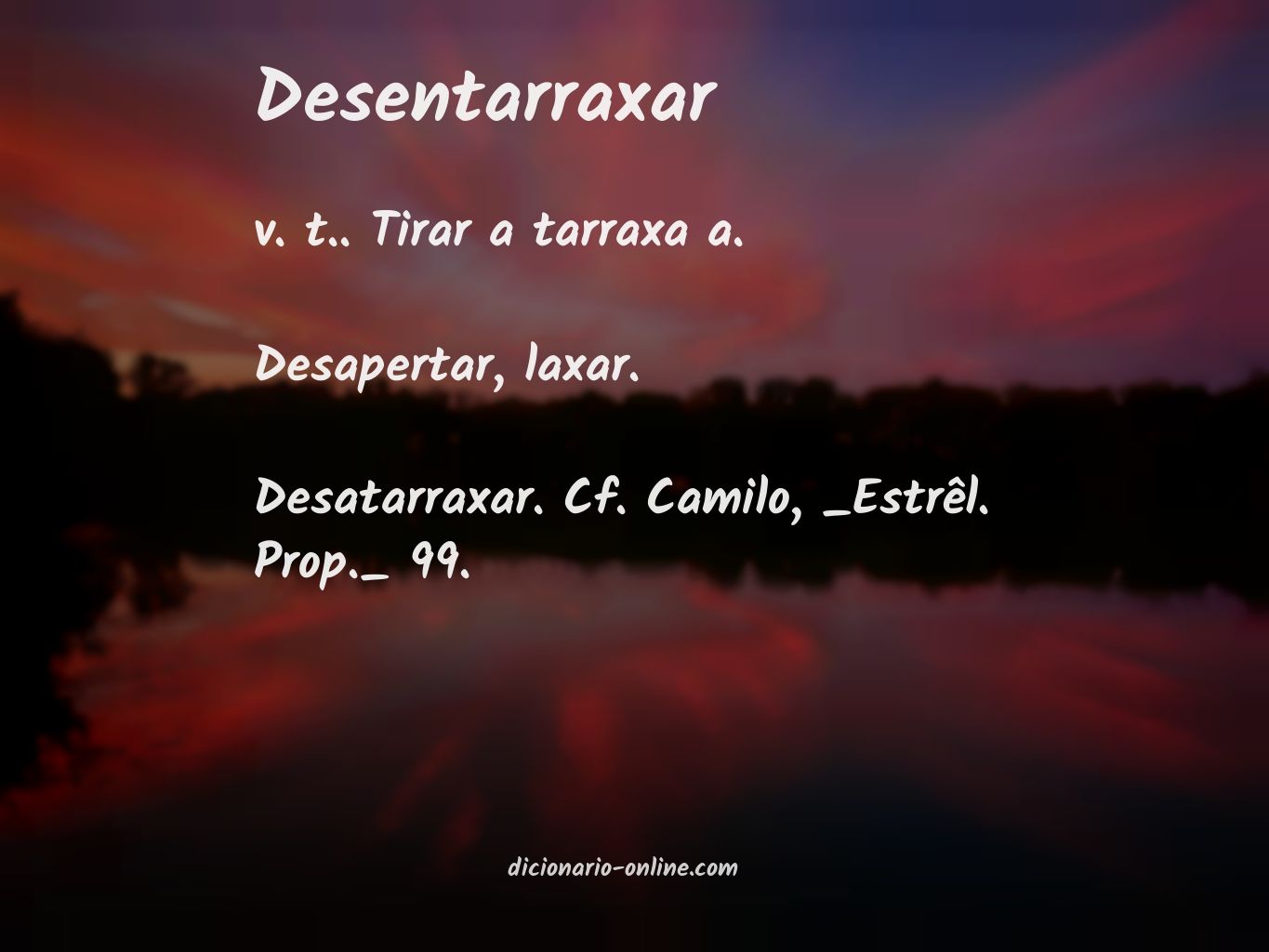 Significado de desentarraxar