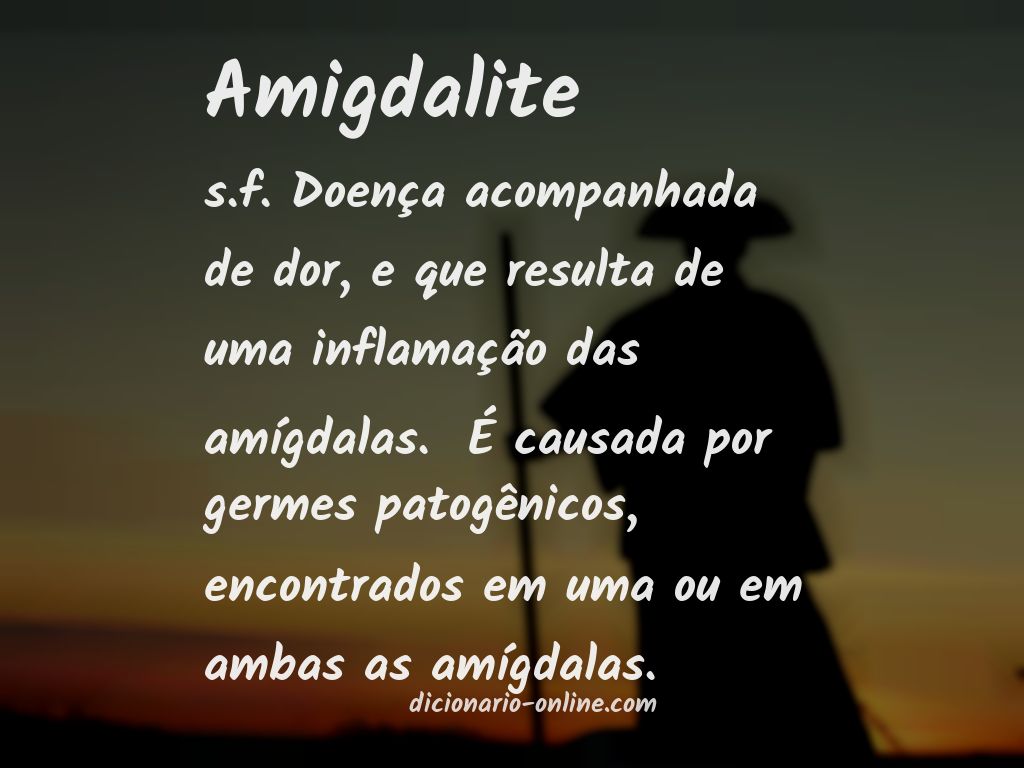 Significado de amigdalite