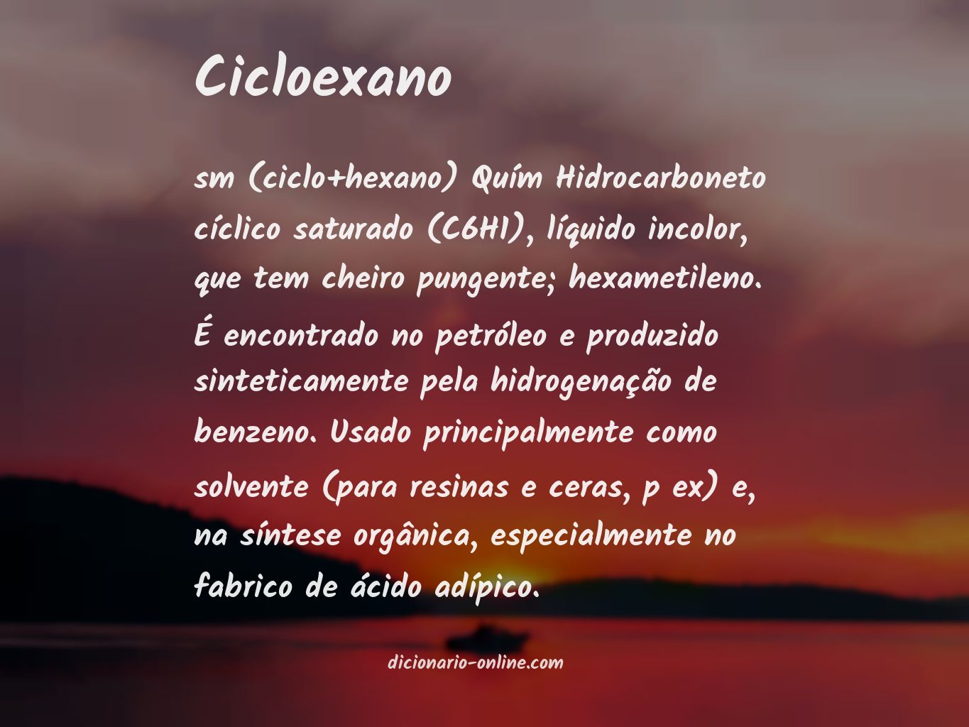 Significado de cicloexano