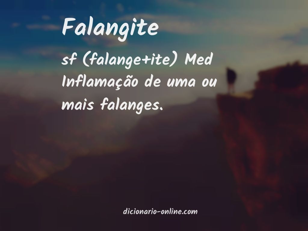 Significado de falangite