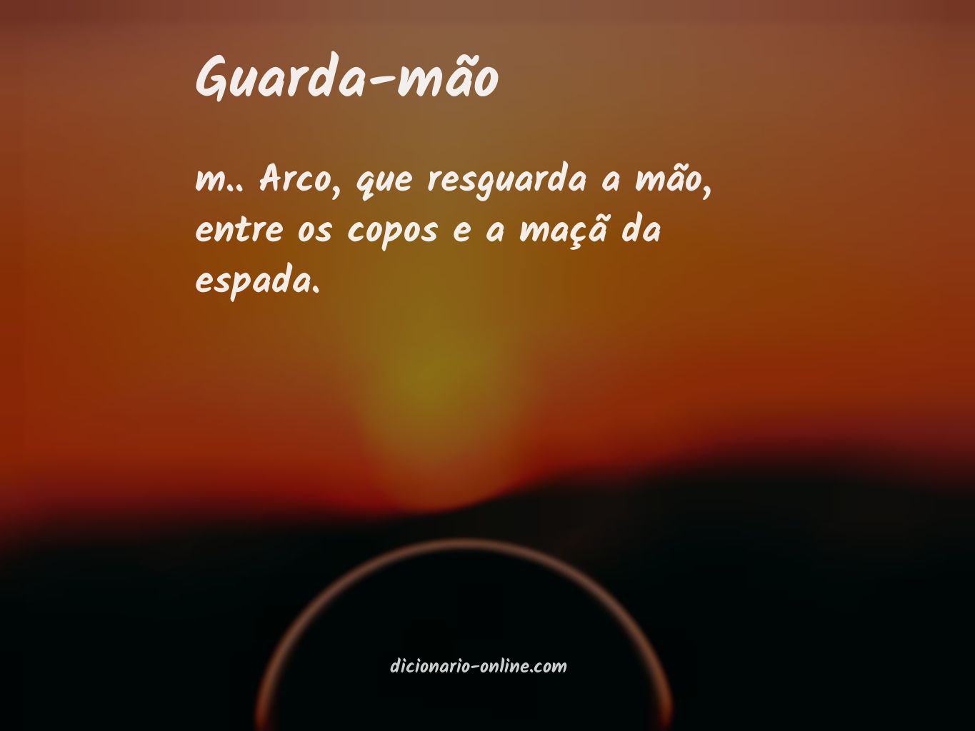 Significado de guarda-mão