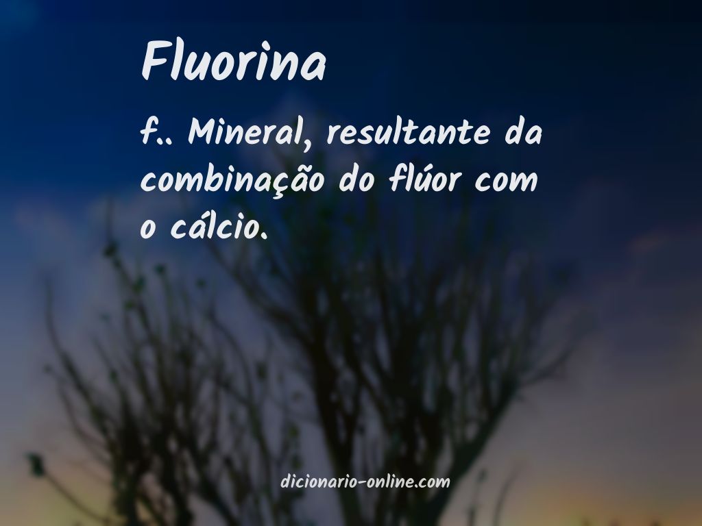 Significado de fluorina