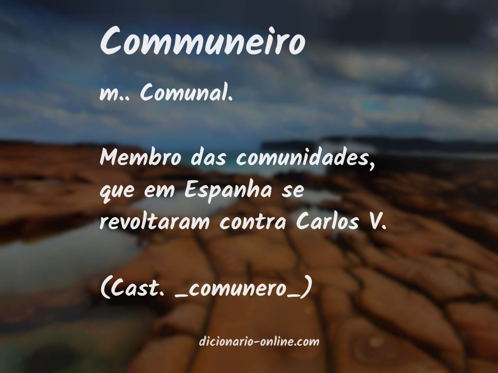 Significado de communeiro