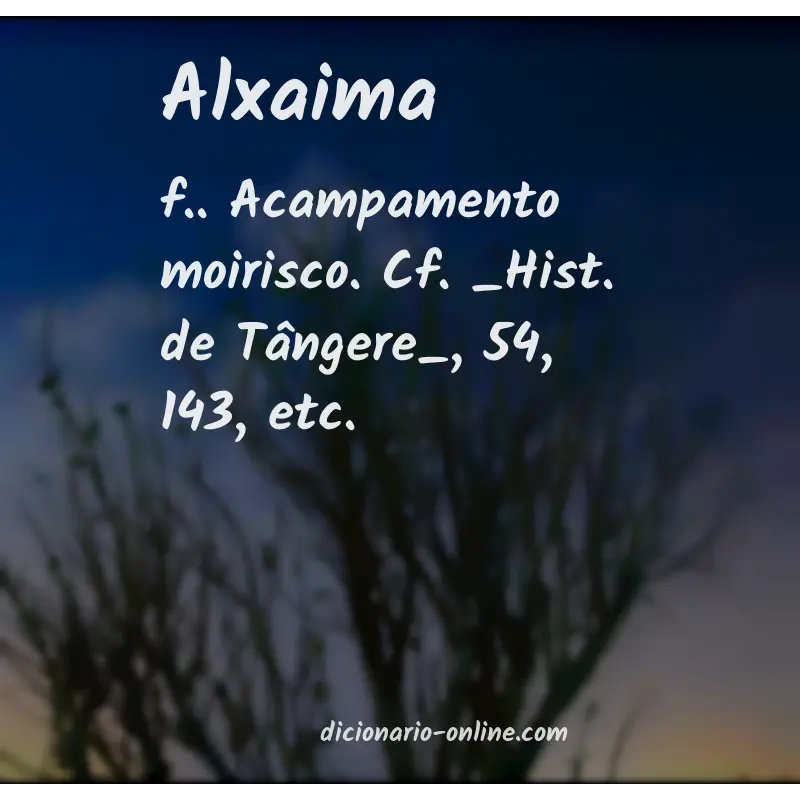 Significado de alxaima