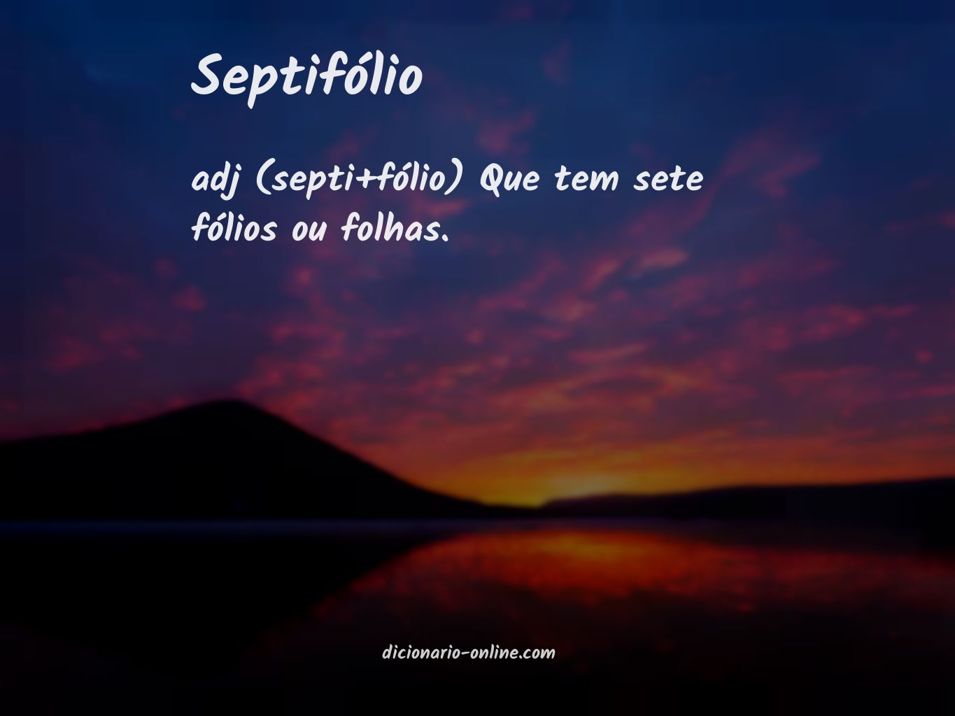 Significado de septifólio