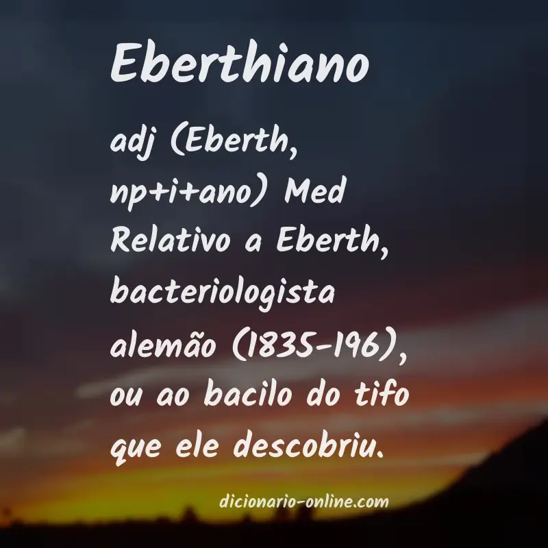 Significado de eberthiano
