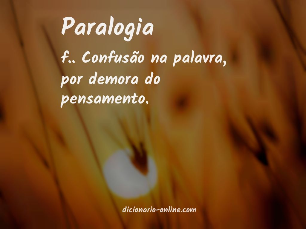 Significado de paralogia